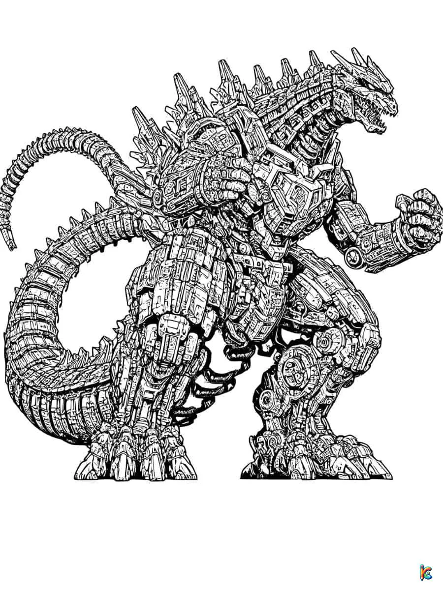 Explore Mesmerizing Godzilla Coloring Pages with ColoringPagesKC - Free